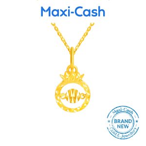 Royal Crown Dancing Pendant in 916 Gold