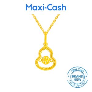 Dazzle Gourd (Hulu) Dancing Pendant in 916 Gold
