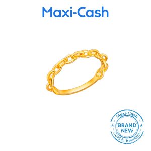 Link Chain Ring in 916 Gold