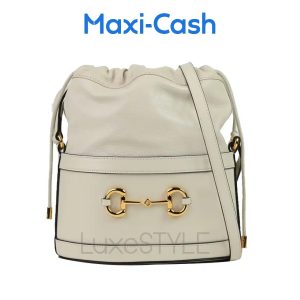 Gucci Horsebit 1955 Drawstring Bucket Bag 602118 (Unused)