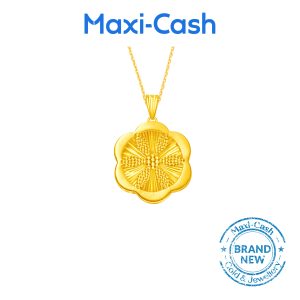 Faceted Bloom Pendant in 916 Gold