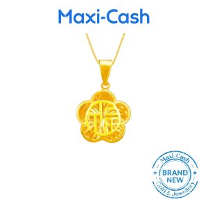 Fleur of Fortune Pendant in 916 Gold