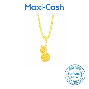 Longevity Peanut Pendant in 916 Gold Design 1