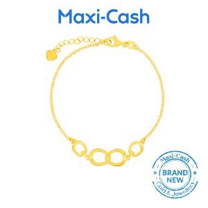 Ethereal Loops Bracelet in 916 Gold