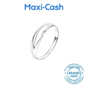 Dual Band Elegance Ring in 18K White Gold