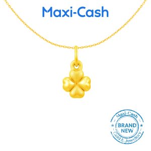 Four Leaf Clover Pendant in 999 Gold