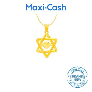 Dazzling Star Dancing Pendant in 916 Gold