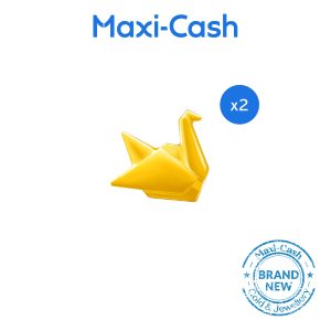 1gm Petite Crane (Gold Bean) in 999 Gold [Bundle of 2 - Bottle Included]