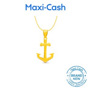 Golden Anchor Pendant in 916 Gold
