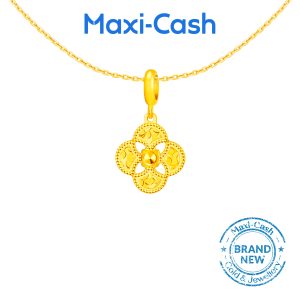 Clover Bloom Pendant in 916 Gold