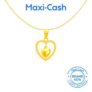 Amore Beads Pendant in 916 Gold