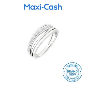 Opaline Trace Diamond Ring in 14K White Gold