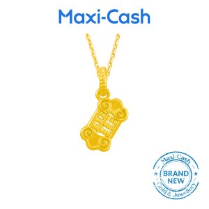 Lucky Ruyi Abacus Pendant in 916 Gold