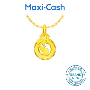 Harmony Orange Gourd (Hulu) Pendant in 916 Gold