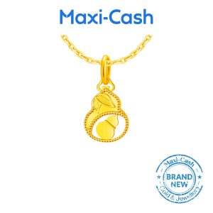 Harmony Happiness Gourd (Hulu) Pendant in 916 Gold