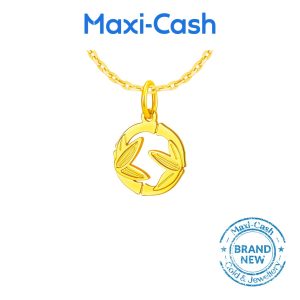 Harmony Lucky Bamboo Pendant in 916 Gold