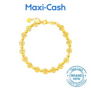 Coins of Fortune Bracelet in 916 Gold