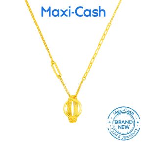 Infinity Loop Necklace in 999 Gold