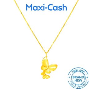 Flutters of Love Necklace in 916 Gold
