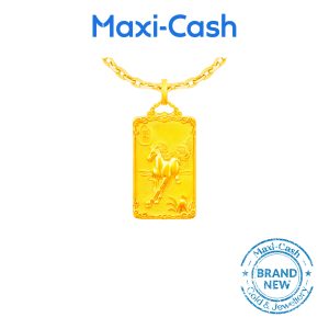 Gallop of Fortune Pendant in 916 Gold
