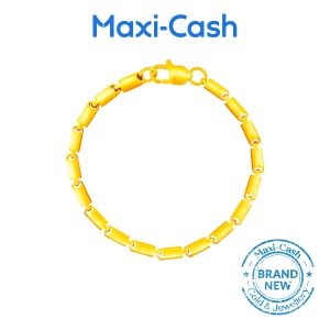 Titan Link Bracelet in 916 Gold