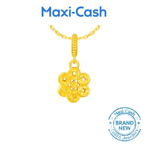 Fortune Flower Pendant in 916 Gold