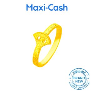 Abundant Blessings (Leaf) Ring in 916 Gold