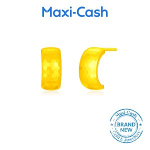 Lustre Arc Earrings in 916 Gold