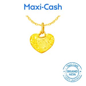 Abundant Blessings (Heart) Pendant in 916 Gold