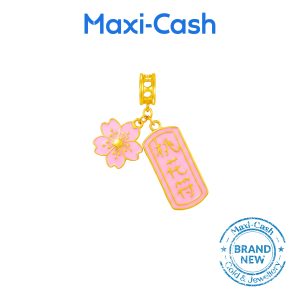 Peach Blossom Fantasi Charm in 916 Gold