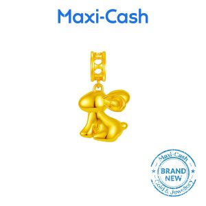 Joyful Bunny Fantasi Charm in 916 Gold